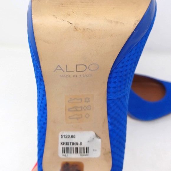 ALDO Kristina Colbalt Royal Stiletto Pumps Women's 9 - Picture 9 of 9